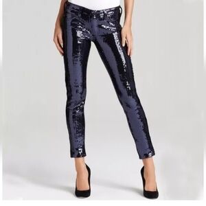 EUC! AG Sequins Super Skinny Ankle Jean/ Pant. 25